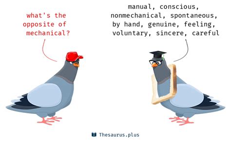 Mechanical Synonyms & Antonyms .